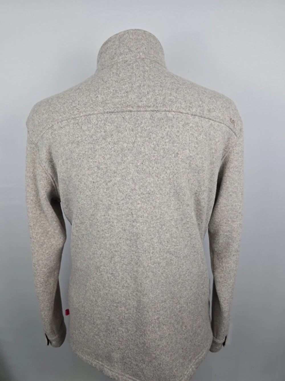 Mountain Khakis Old Faithful Sweater Jacket Fleece Full Zip Mens XL Oatmeal Grey